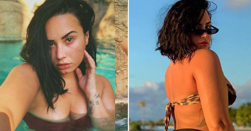 La transformación de Demi Lovato: ahora presume su abdomen plano y la llaman “muy delgada”