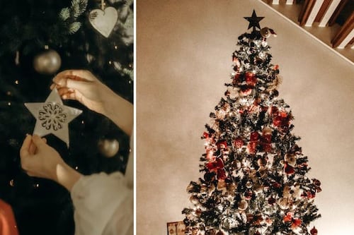 3 formas de hacer un árbol de Navidad en la pared para una decoración elegante, sencilla y económica
