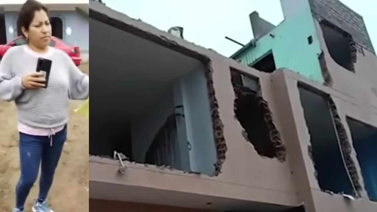 Mujer demolió la casa para no dejársela a la familia de su exesposo