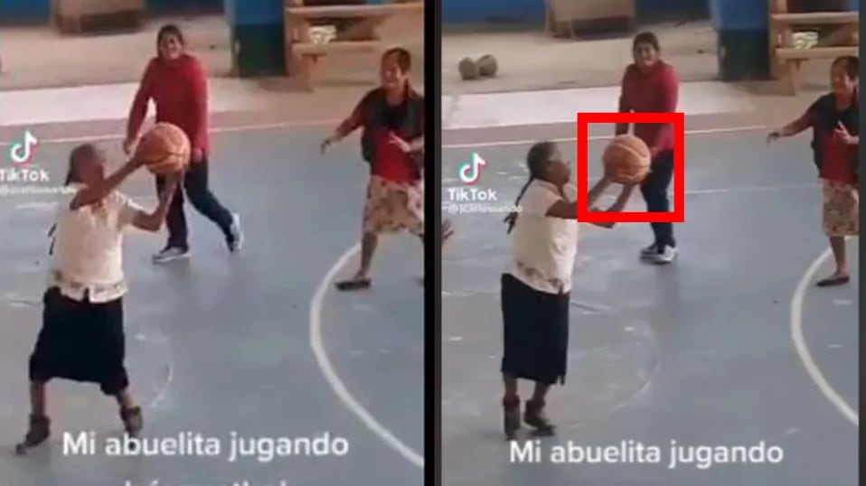 Abuelita se hace viral en TikTok al mostrar sus habilidades en el básquetbol